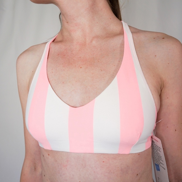 LULULEMON Arise Pink Stripe Sports Bra NWT 1296 - Picture 8 of 8
